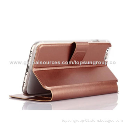 PU Leather Case for iPhone 6, Voltage Technology with Card Slot, New Arrival